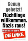 Genug gehetzt! Flüchtlinge willkommen. Nazis raus!